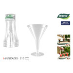 Copa de cóctel Algon 215 ml 4 Piezas (24 Unidades)