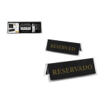 Placa identificativa My Bar RESERVADO / RESERVED 12 x 4 cm 2 mm 24 Unidades