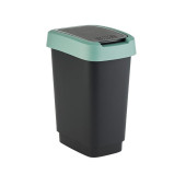 Cubo de basura Rotho Twist Green Verde Plástico 10 L