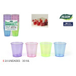 Vaso de chupito Algon Ø 4 cm 30 ml 24 Piezas (24 Unidades)