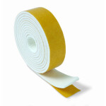Rollo De Fieltro Autoadhesivo. Espuma/Fieltro. Autoadhesivo. Blanco Y Amarillo. Rollo Continuo. Ancho 25Mm - Brinox