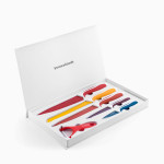 Juego de Cuchillos Cerámicos y Pelador Knoolvs InnovaGoods 6 Piezas