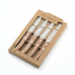 Set de Cuchillos Amefa 497511NT01PK4 Marrón Metal 4 Piezas 21,5 cm (4 Unidades)
