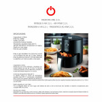 Freidora de Aire Basic Home Negro 1200 W 2,3 L