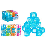 Cubitos refrigerantes reutilizables Leknes TK22008 Azul Verde Naranja Rosa Polietileno Agua destilada 6,5 x 16 x 6,5 cm 18 Pieza