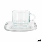 Juego de 6 Tazas con Plato LAV Cozy 90 ml (6 Unidades)