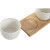 Set de Aperitivo Home ESPRIT Blanco Natural Urbano 28 x 9,6 x 6,2 cm 3 Piezas