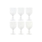Set de Copas Home ESPRIT Transparente Cristal 270 ml (6 Unidades)