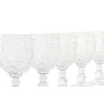 Set de Copas Home ESPRIT Transparente Cristal 270 ml (6 Unidades)