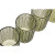 Set de Vasos Home ESPRIT Verde Cristal Con relieve 420 ml (6 Unidades)