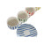 Juego de 6 Tazas con Plato Home ESPRIT Amarillo Azul Verde Coral Porcelana 240 ml