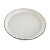Plato Llano Home ESPRIT Blanco Marrón Porcelana 26 x 26 x 11 cm