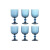 Set de Copas Home ESPRIT Azul Cristal 260 ml (6 Unidades)