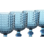 Set de Copas Home ESPRIT Azul Cristal 260 ml (6 Unidades)