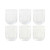 Set de Vasos Home ESPRIT Transparente Cristal Con relieve 360 ml (6 Unidades)