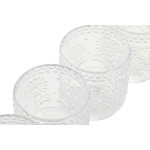 Set de Vasos Home ESPRIT Transparente Cristal Con relieve 360 ml (6 Unidades)