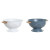Escurridor DKD Home Decor Azul Blanco Bambú Acero Inoxidable 30 x 24,5 x 14 cm (2 Unidades)
