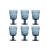 Set de Copas Home ESPRIT Azul Cristal 345 ml (6 Unidades)