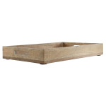 Juego de Bandejas Home ESPRIT Blanco Natural Madera de mango Madera MDF 44 x 29 x 5 cm (2 Unidades)