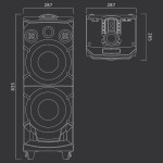 Altavoces Muse M-1935 DJ Negro