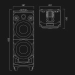 Altavoces Muse M-1935 DJ Negro