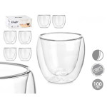 Vaso de agua Vivalto OCT-DG2319 Transparente Vidrio de Borosilicato 100 ml (6 Unidades)