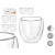 Vaso de agua Vivalto OCT-DG2319 Transparente Vidrio de Borosilicato 100 ml (6 Unidades)