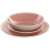Vajilla Home ESPRIT Blanco Rosa Gres 18 Piezas