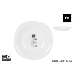 Plato Hondo La Mediterránea Palaos 21 x 21 x 3,5 cm (36 Unidades)