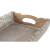 Juego de Bandejas Home ESPRIT Blanco Natural Madera de mango 40,5 x 25,5 x 6,5 cm (2 Unidades)