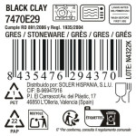 Taza La Mediterránea Black clay (24 Unidades)