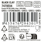 Plato Llano La Mediterránea Black clay
