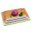 Tabla para Quesos DKD Home Decor Bambú Acero Inoxidable 33,5 x 24 x 2 cm (3 Unidades)