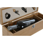 Set de Accesorios para Vino Home ESPRIT Natural Bambú Acero Inoxidable