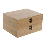 Set de Accesorios para Vino Home ESPRIT Natural Bambú Acero Inoxidable