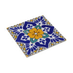 Salvamantel Versa Azul Corcho Cerámica Azulejo 20 X 0,6 X 20 CM