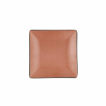 Plato Llano Bidasoa Gio Marrón Plástico 18 x 18 cm (12 Unidades)