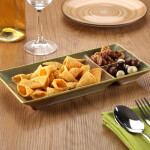 Bandeja de Aperitivos Versa Verde 11,5 x 2,7 x 25 cm Sushi