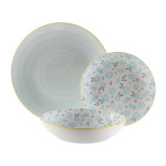 Vajilla Versa BREEZE  Azul Porcelana 18 Piezas