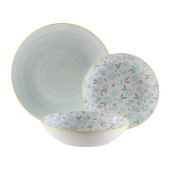 Vajilla Versa BREEZE  Azul Porcelana 18 Piezas