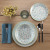 Vajilla Versa BREEZE  Azul Porcelana 18 Piezas