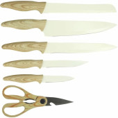 Set de Cuchillos Menastyl Crema Polipropileno 6 Piezas (6 Unidades)