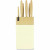 Set de Cuchillos Menastyl Crema Polipropileno 6 Piezas (6 Unidades)