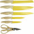 Set de Cuchillos Menastyl Amarillo Polipropileno 6 Piezas (6 Unidades)