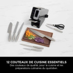 Set de Cuchillos NINJA Acero Madera Acero Inoxidable 14 Piezas (12 Unidades)