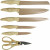 Set de Cuchillos Menastyl Marrón Polipropileno 6 Piezas (6 Unidades)