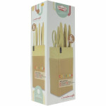 Set de Cuchillos Menastyl Marrón Polipropileno 6 Piezas (6 Unidades)