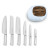 Juego de Cuchillos de Cocina y Soporte Smeg KBSF02PB