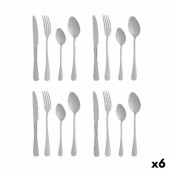 Set de Cubiertos Plateado Acero Inoxidable (6 Unidades)