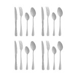 Set de Cubiertos Plateado Acero Inoxidable (6 Unidades)